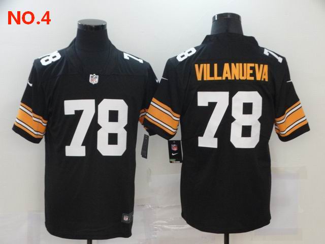 Cheap Men's Pittsburgh Steelers #78 Alejandro Villanueva Jerseys-34